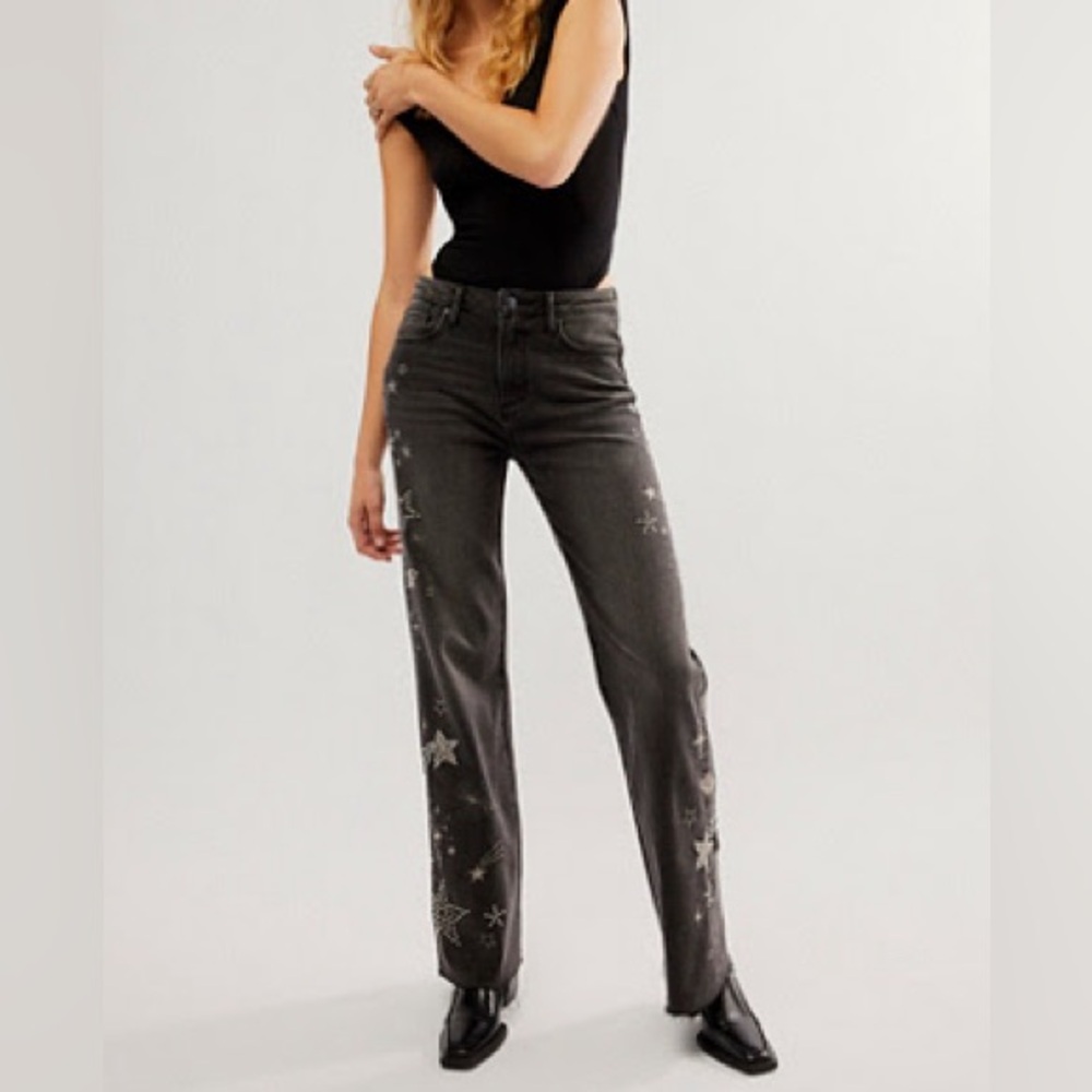 FREE PEOPLE DRIFTWOOD JEANS SIZE 32